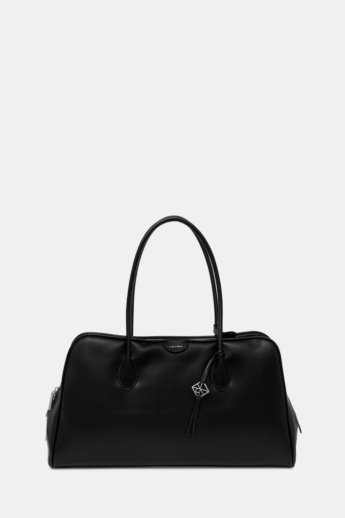 Calvin Klein nákupní taška dámská z imitace kůže černá LV04F3368G
