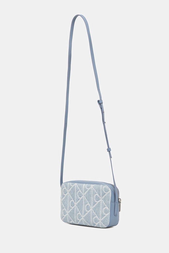 Dodatki Calvin Klein crossbody torbica ženska jeans LV04F3430G modra