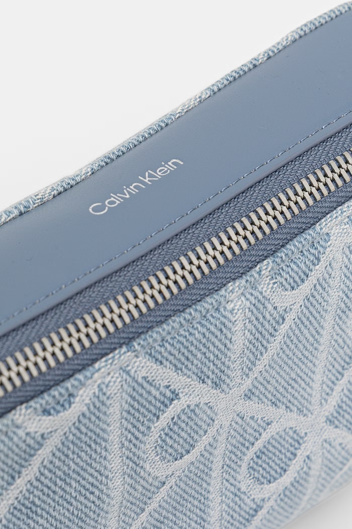 Calvin Klein crossbody torbica ženska jeans modra LV04F3430G