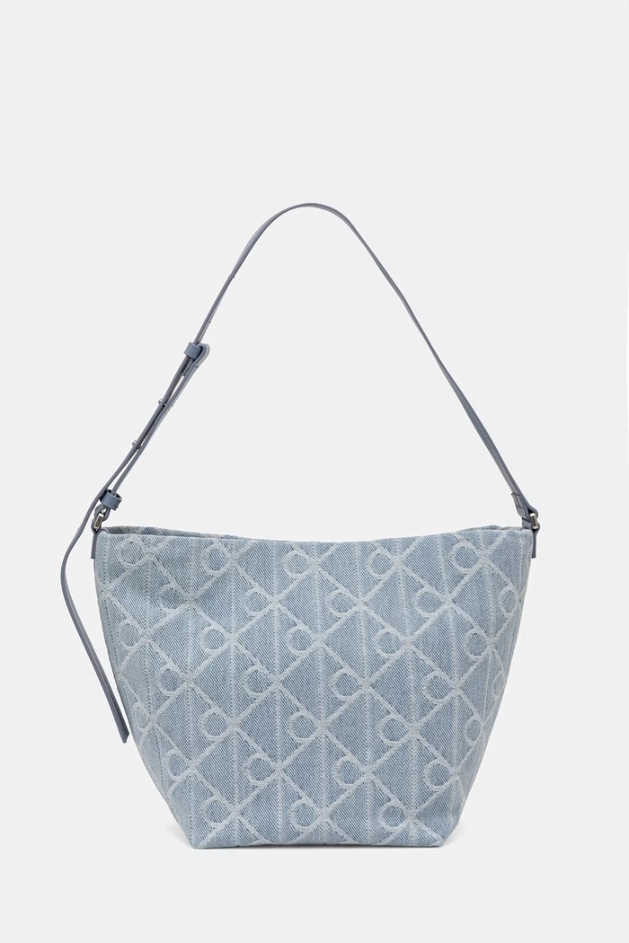 Calvin Klein coș pentru femei, din bumbac albastru LV04F3432G