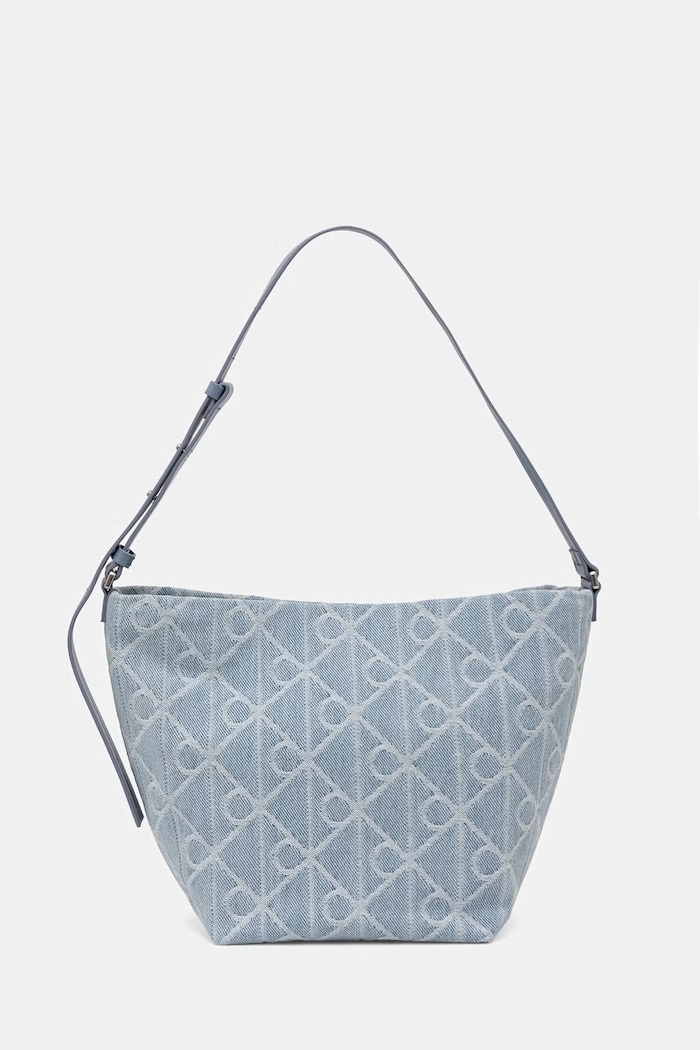 Calvin Klein coș pentru femei, din bumbac albastru LV04F3432G