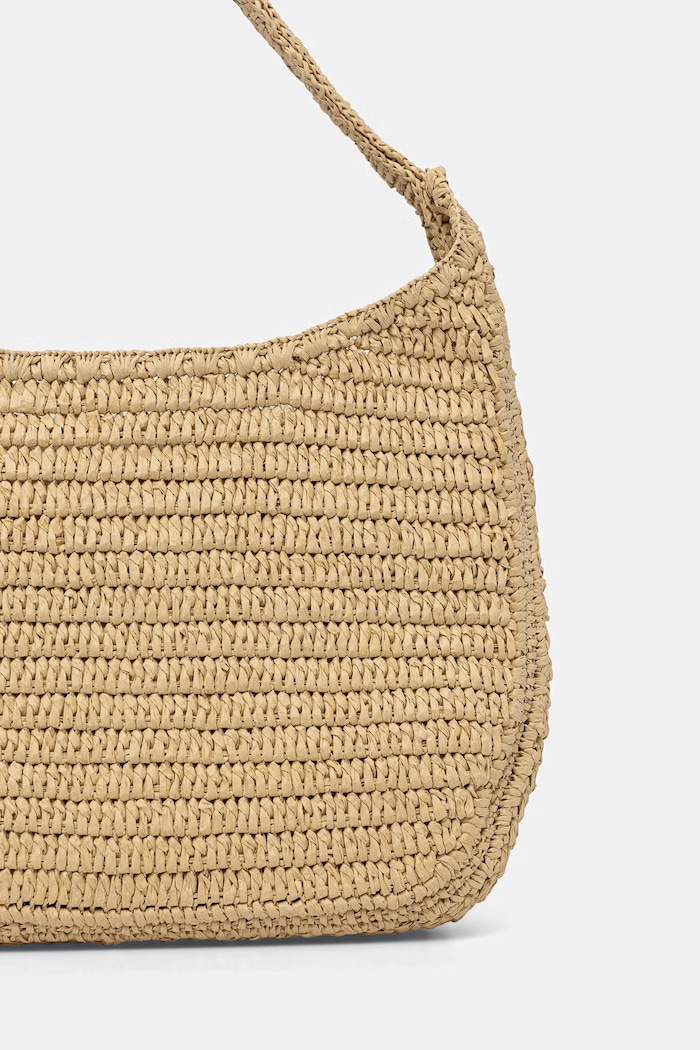 Аксесоари Calvin Klein шопинг чанта дамска от сплетена материя LV04F3448G бежов
