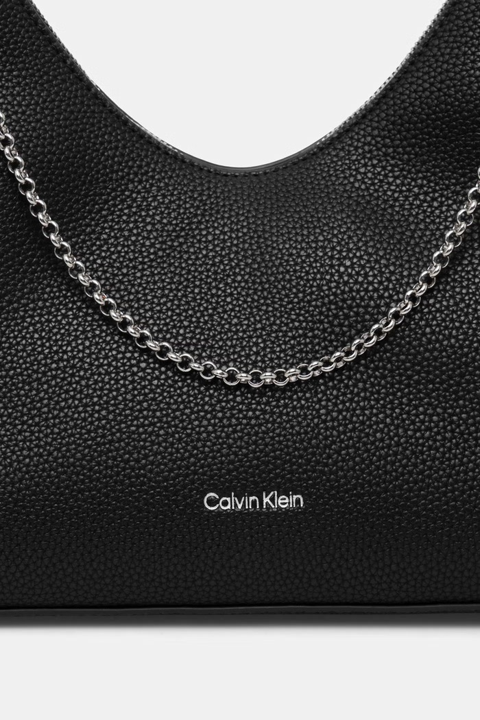 Calvin Klein hobo bag pentru femei cu imitație de piele negru LV04F3495G