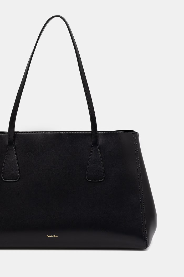 Doplňky Calvin Klein Nákupní taška dámská z imitace kůže LV04F3502G černá