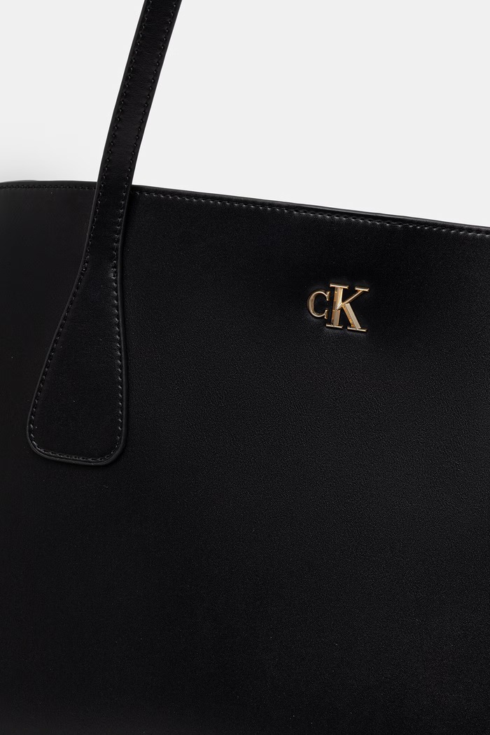 Calvin Klein Nákupní taška dámská z imitace kůže černá LV04F3502G
