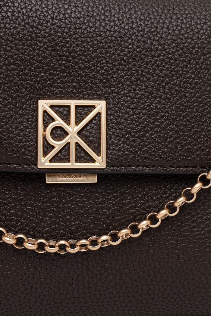 Calvin Klein torebka crossbody damska z imitacji skóry brązowy LV04F3511G