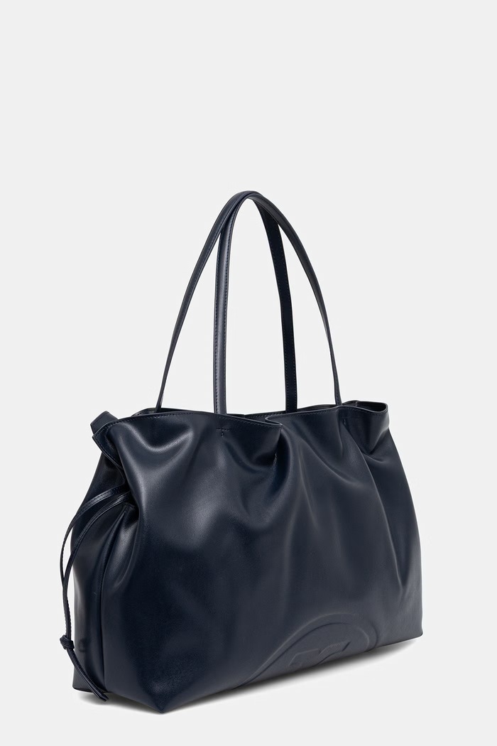 Tory Burch torebka tote damska z imitacji skóry Ella 178767 granatowy SS26