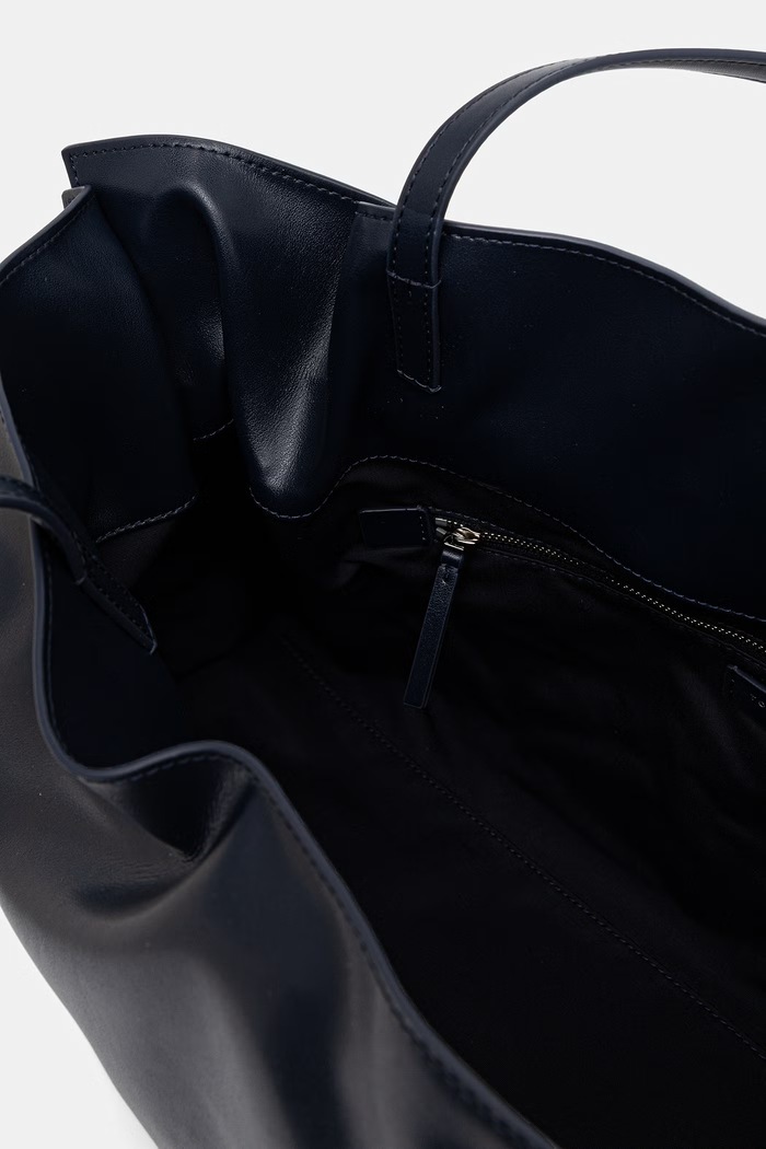 Tory Burch torebka tote damska z imitacji skóry Ella 178767 granatowy