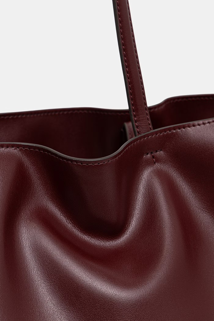 Tory Burch torebka tote damska z imitacji skóry Ella bordowy 178767