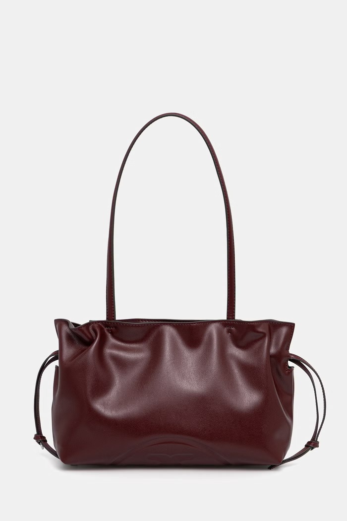 Tory Burch torebka tote damska z imitacji skóry Ella bordowy 178768.