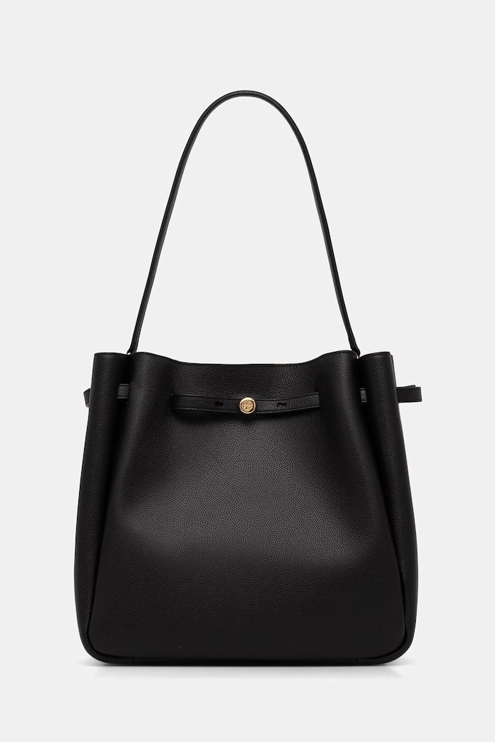 Tory Burch torebka tote damska skórzana Romy czarny 179986.