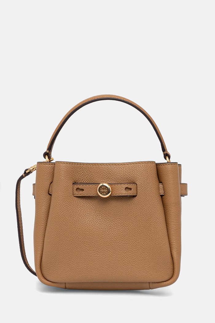 Tory Burch geantă crossbody pentru femei din piele Romy uni bej 179988