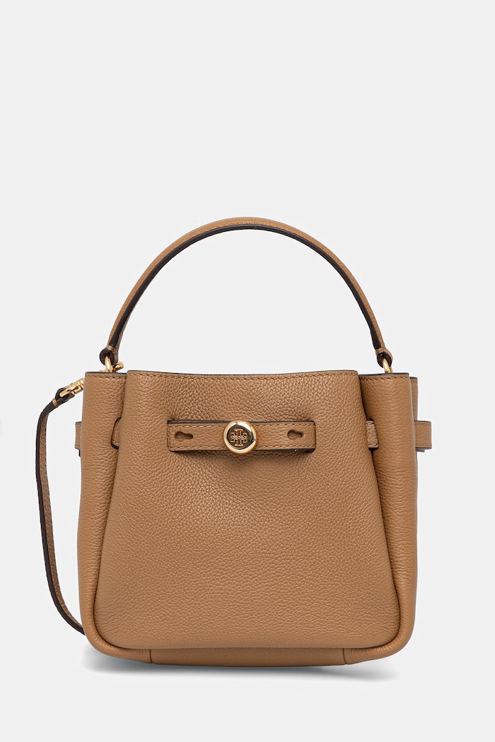 Tory Burch geantă crossbody pentru femei din piele Romy uni bej 179988