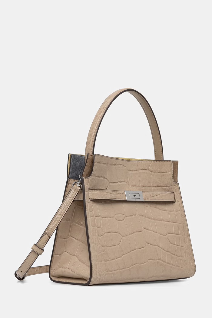 Tory Burch geantă pentru femei, din piele Lee Radziwill 178822 bej SS26