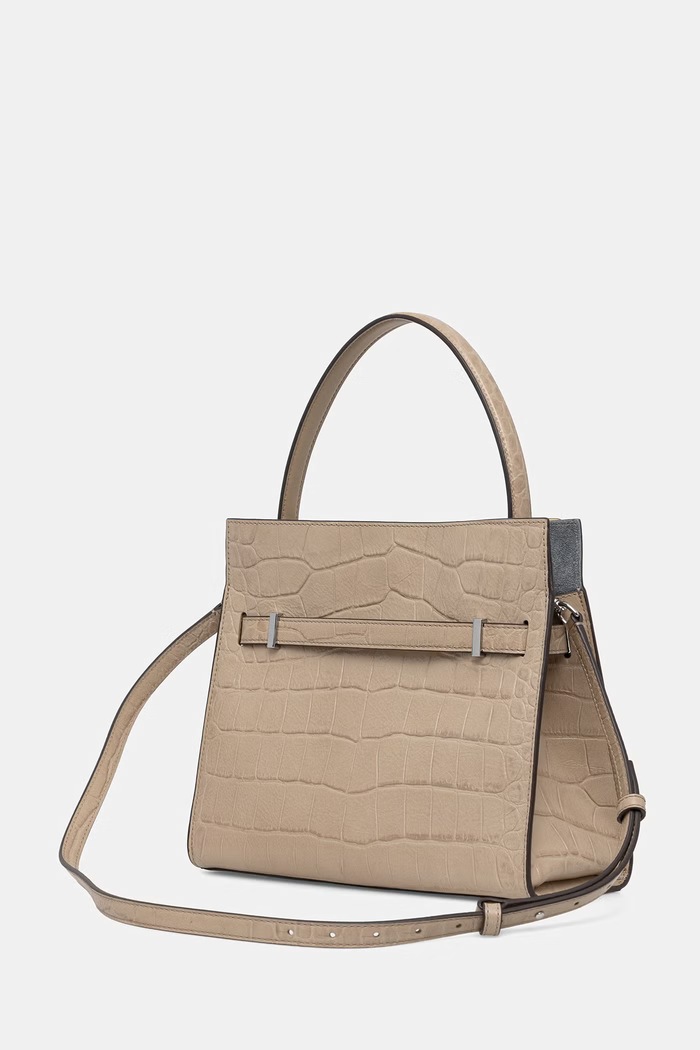 Accesorii Tory Burch geantă pentru femei, din piele Lee Radziwill 178822 bej
