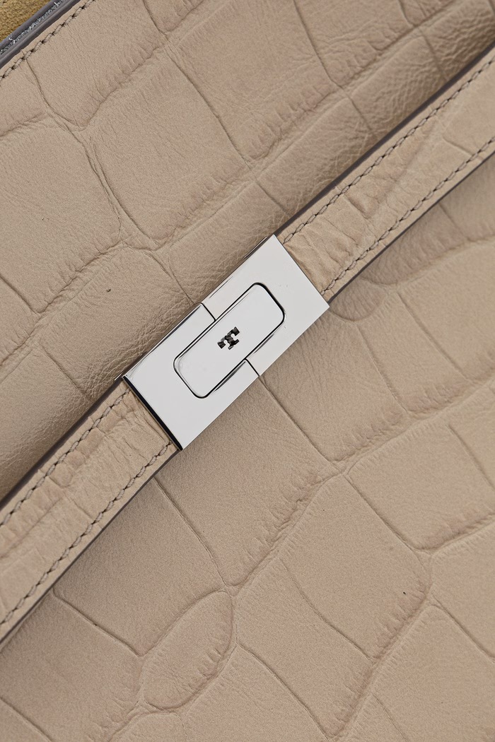 Tory Burch geantă pentru femei, din piele Lee Radziwill 178822 bej