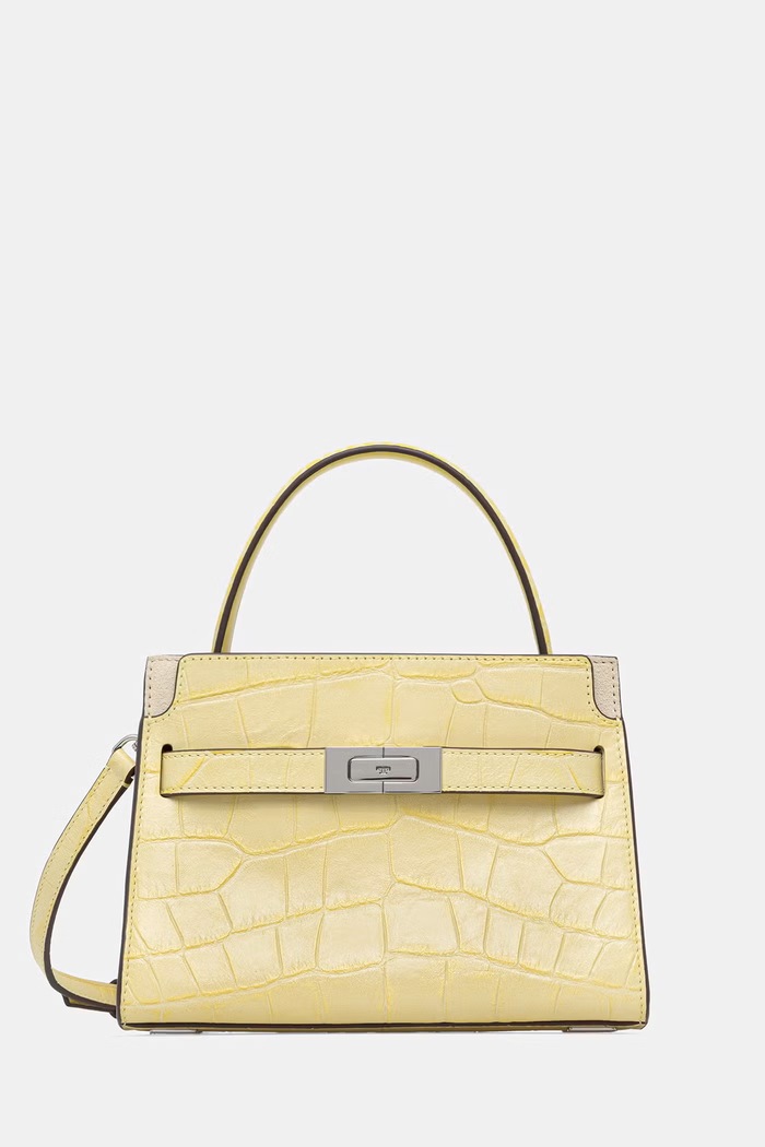 Tory Burch crossbody kabelka dámská kožená Lee Radziwill žlutá 178831