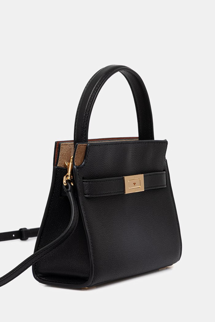 Tory Burch geantă de piele Lee Radziwill 178963 negru SS26