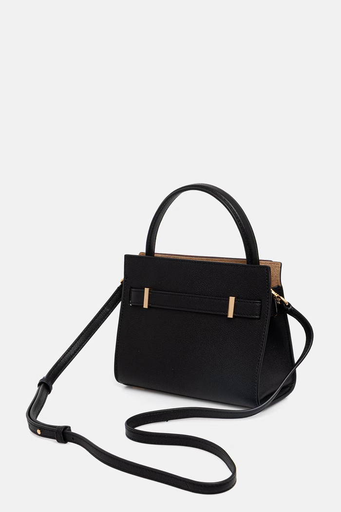 Accesorii Tory Burch geantă de piele Lee Radziwill 178963 negru
