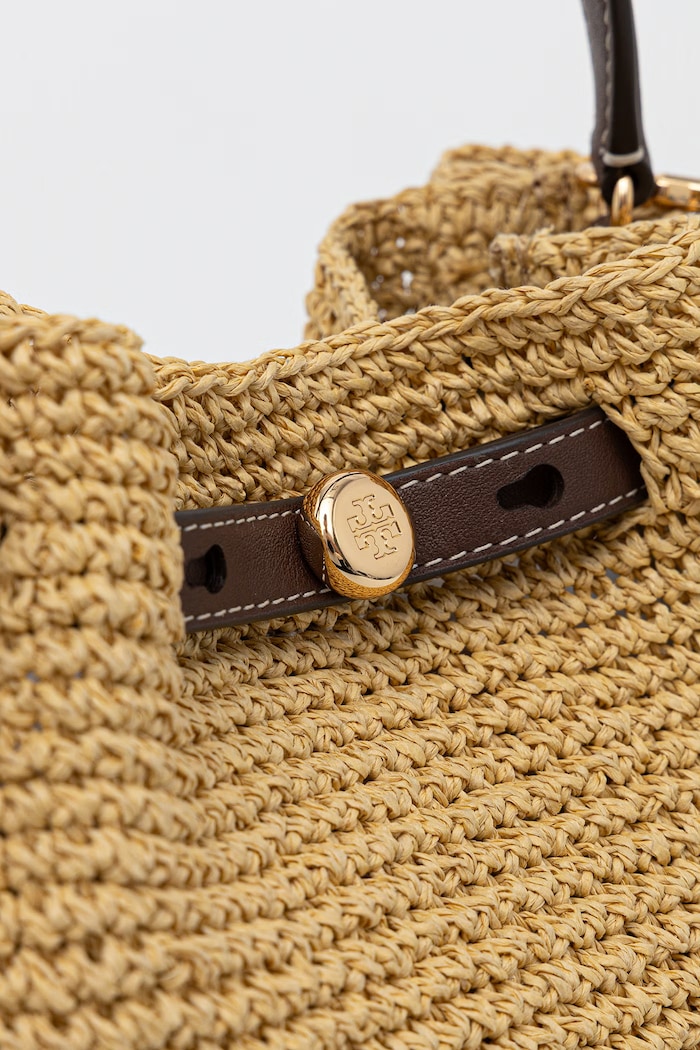 Tory Burch vaková kabelka dámská pletená Romy béžová 178665