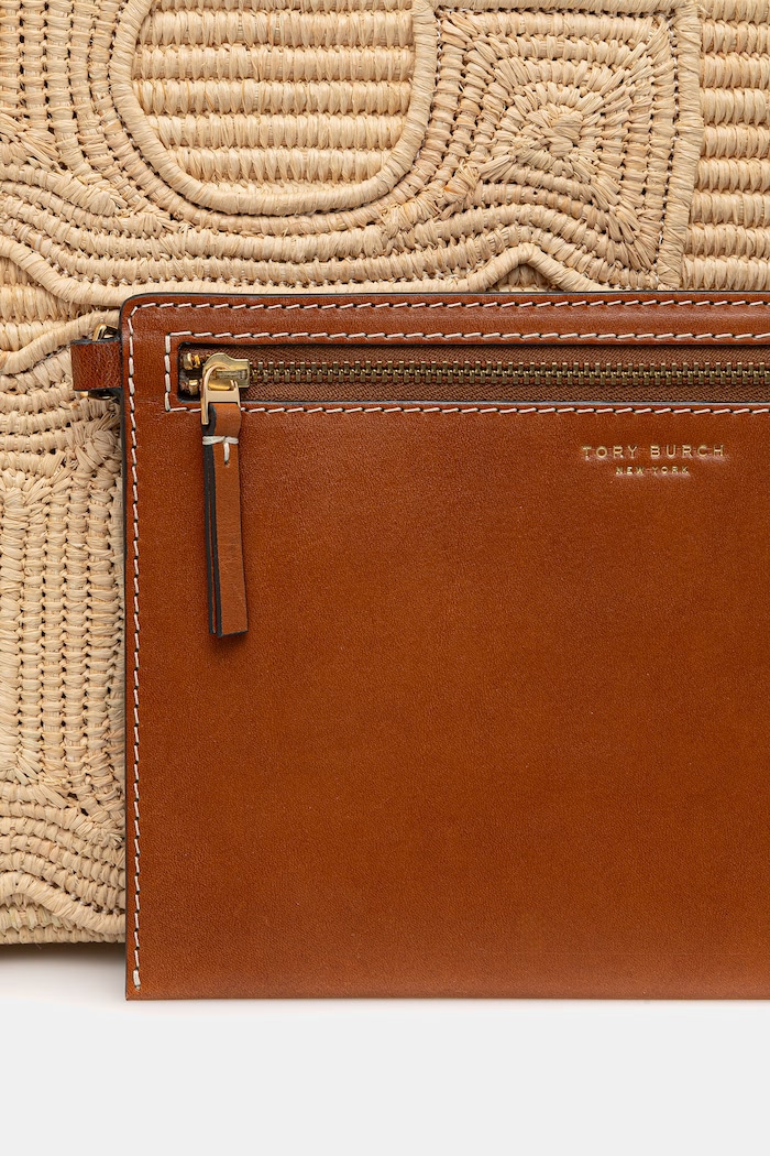 Tory Burch torebka shopper damska Ella beżowy 181326