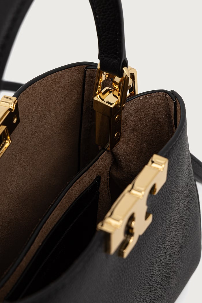 Geantă pentru femei din piele Eleanor Tory Burch negru 171235