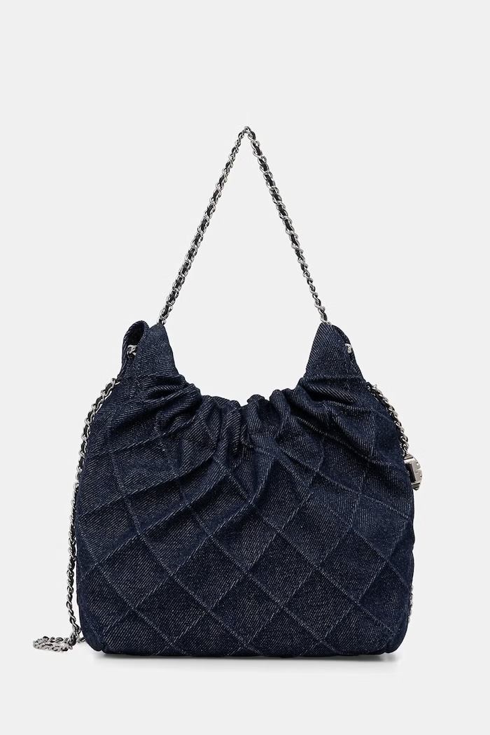 Tory Burch geantă pentru femei, din denim Fleming bleumarin 178776.