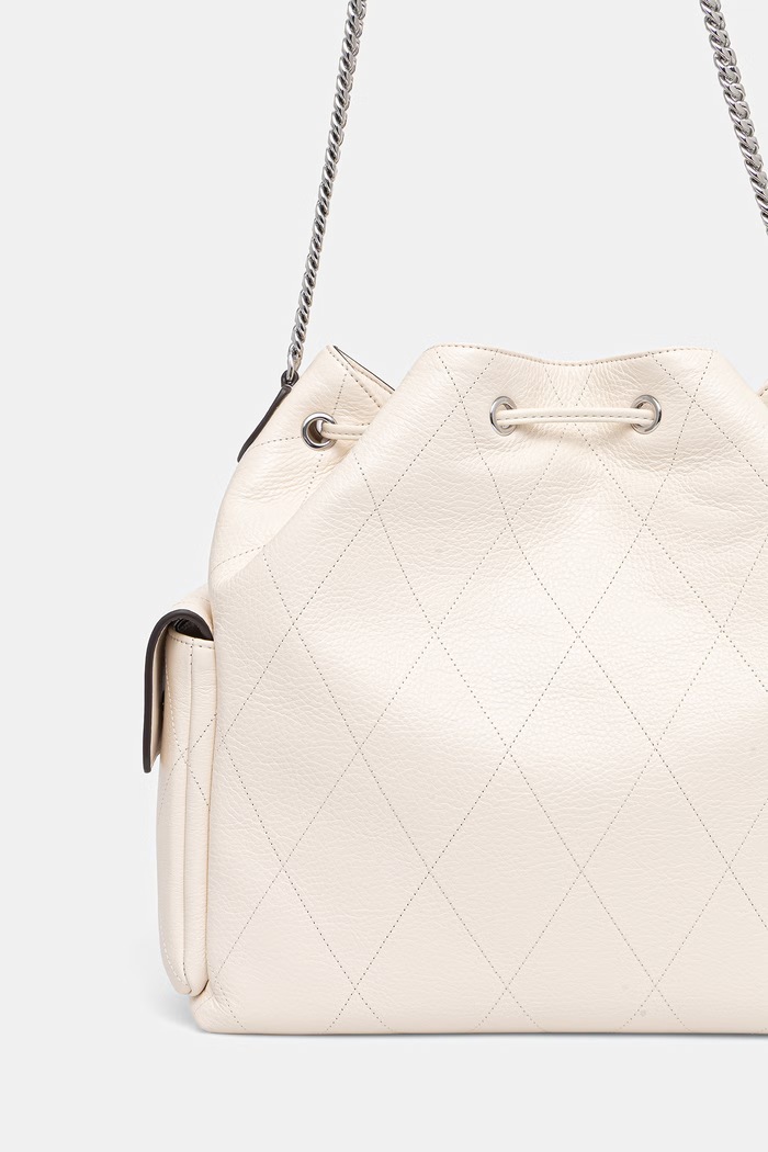 Kiegészítők Tory Burch zsák női bőr Charlie 185830 bézs