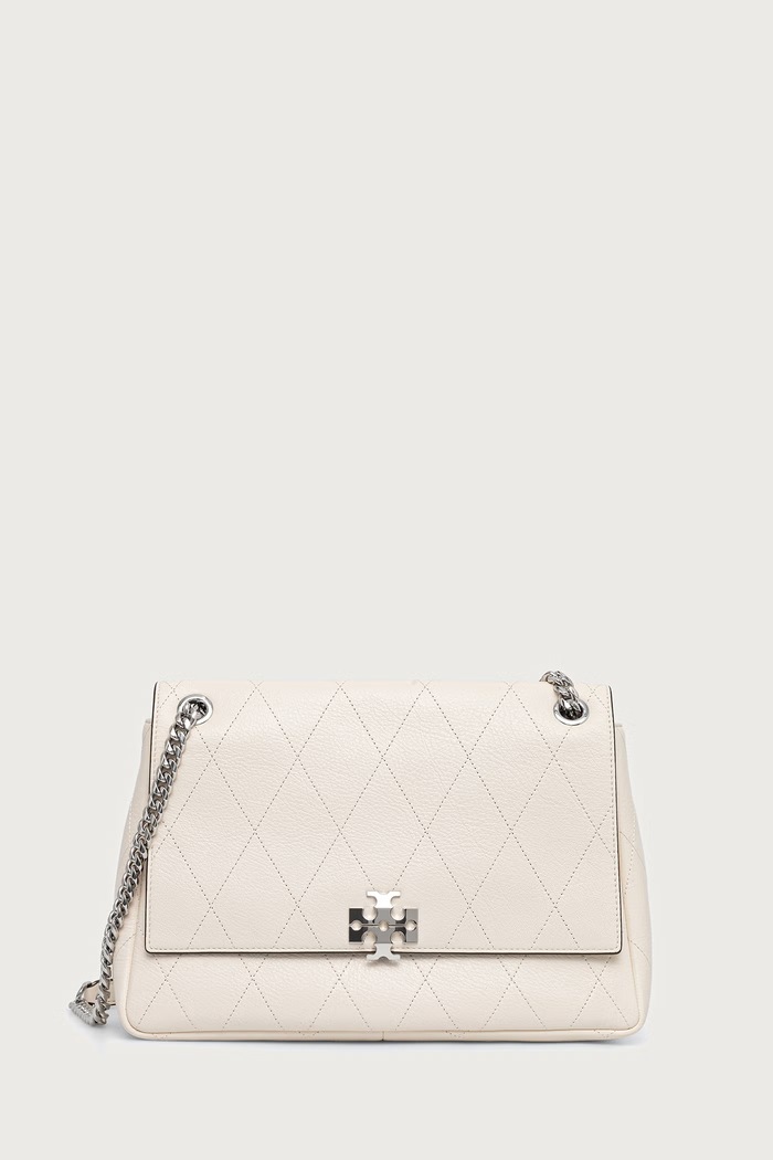 Tory Burch crossbody kabelka dámská kožená Charlie béžová 185828