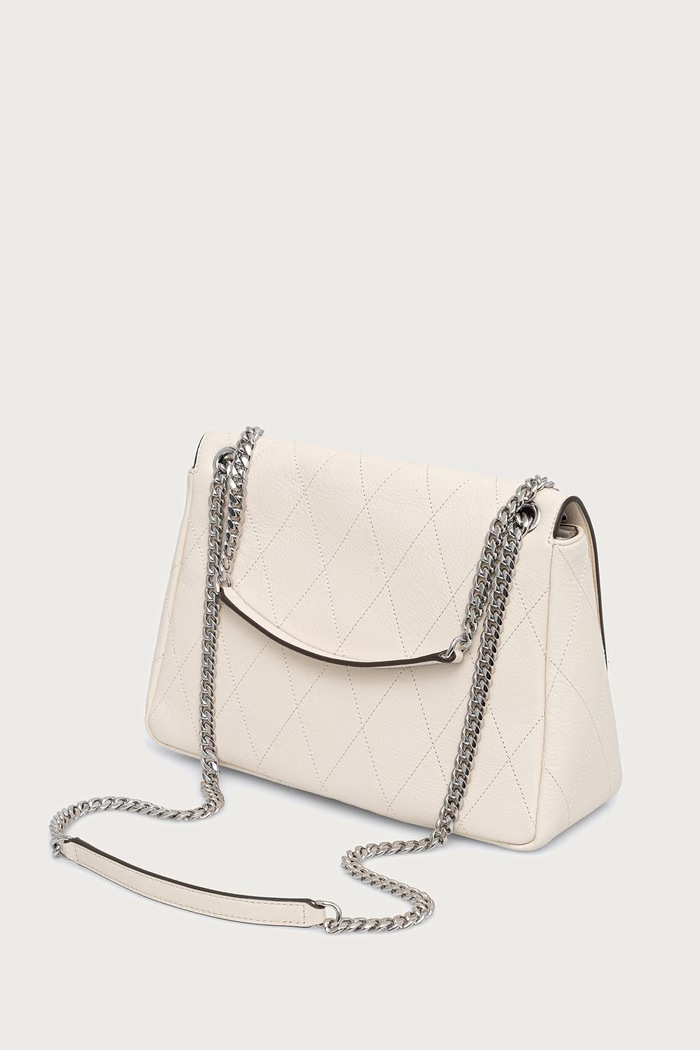 Doplňky Tory Burch crossbody kabelka dámská kožená Charlie 185828 béžová