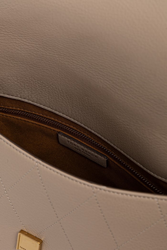 Tory Burch torebka crossbody damska skórzana Charlie 185828 beżowy