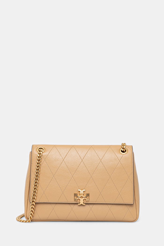 Tory Burch crossbody kabelka dámska kožená Charlie béžová 185828