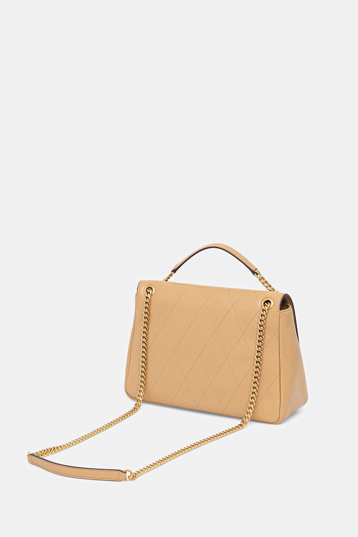 Doplnky Tory Burch crossbody kabelka dámska kožená Charlie 185828 béžová
