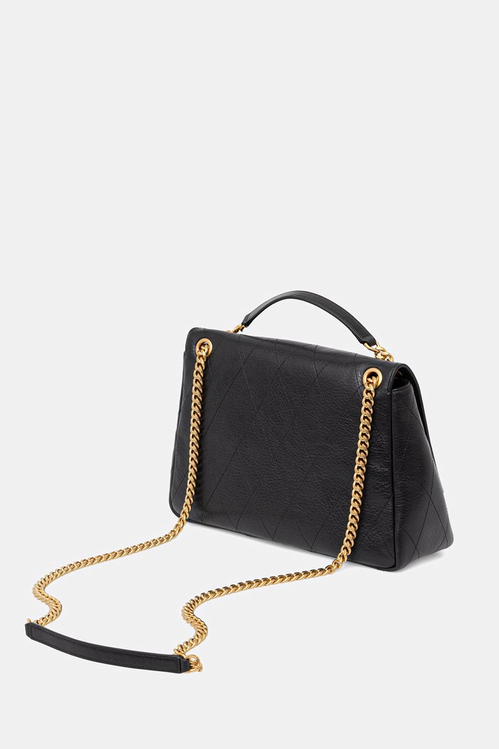 Doplnky Tory Burch crossbody kabelka dámska kožená Charlie 185828 čierna