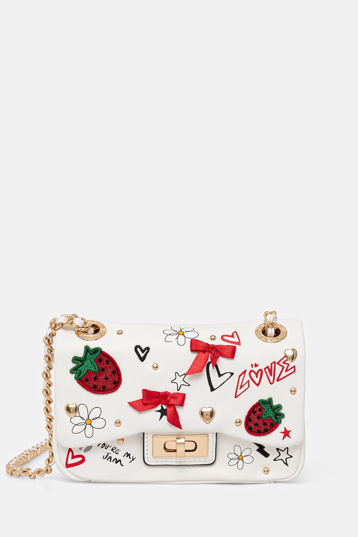 Aldo poșetă LOVEBAG nu incape in A4 alb LOVEBAG.100