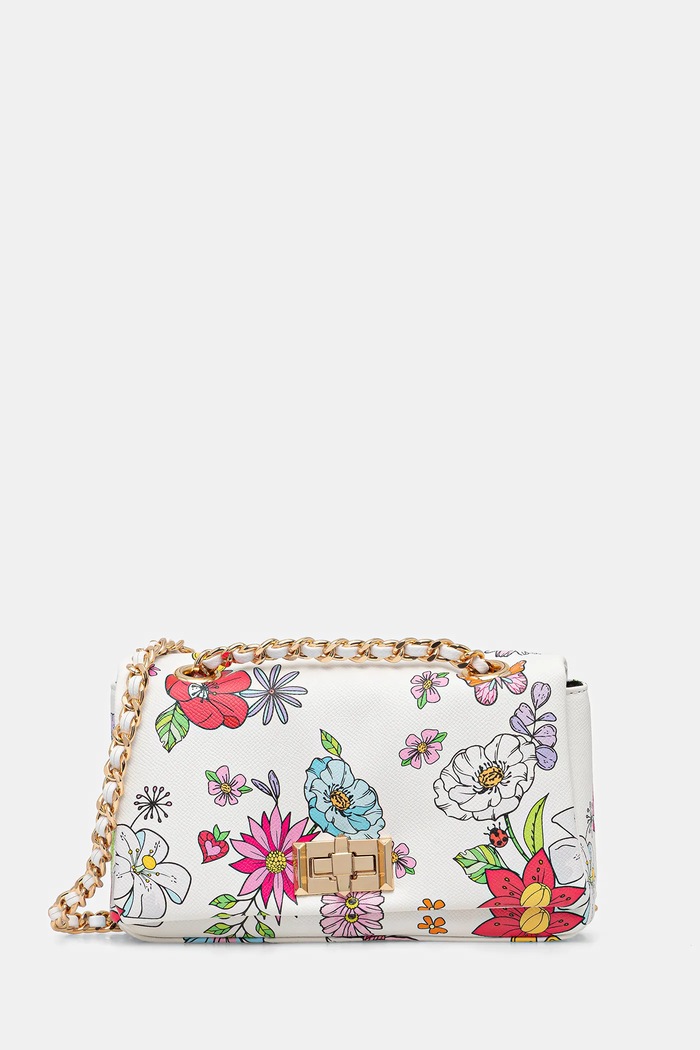 Τσάντα Aldo PETALBLOOM απομίμηση λείου δέρματος λευκό PETALBLOOM.138