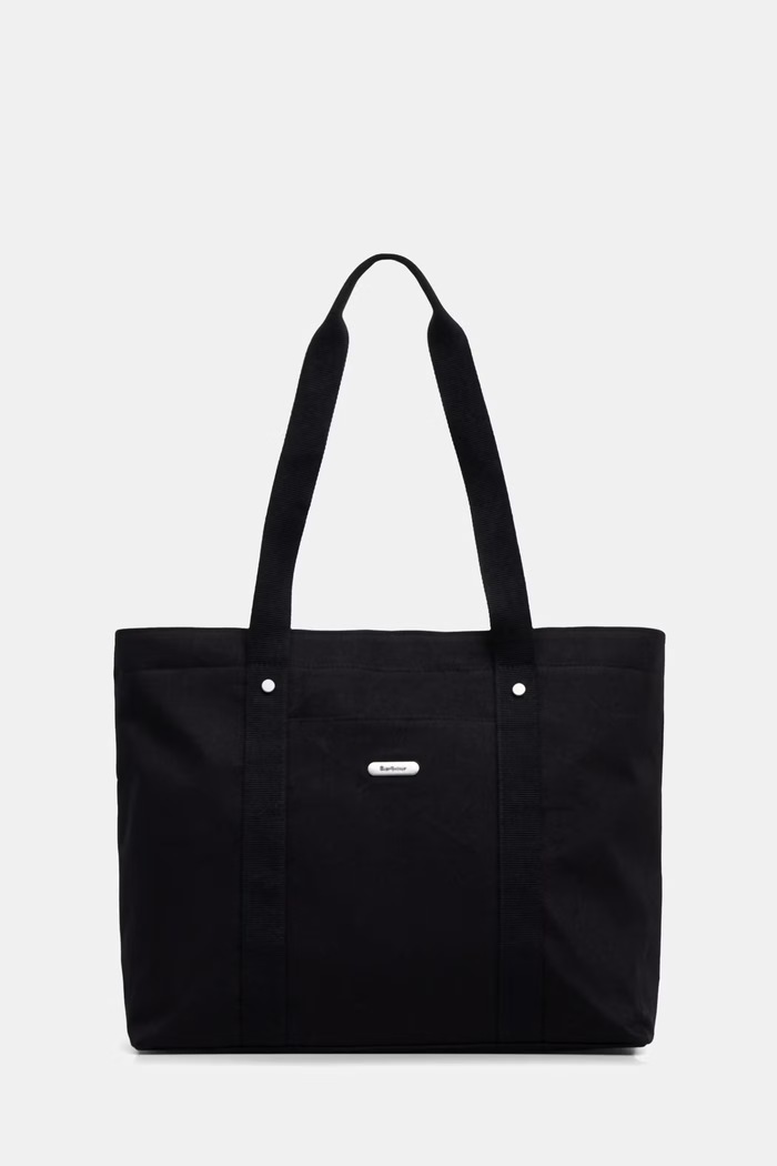 Barbour torebka tote damska bawełniana Olivia czarny LBA0371