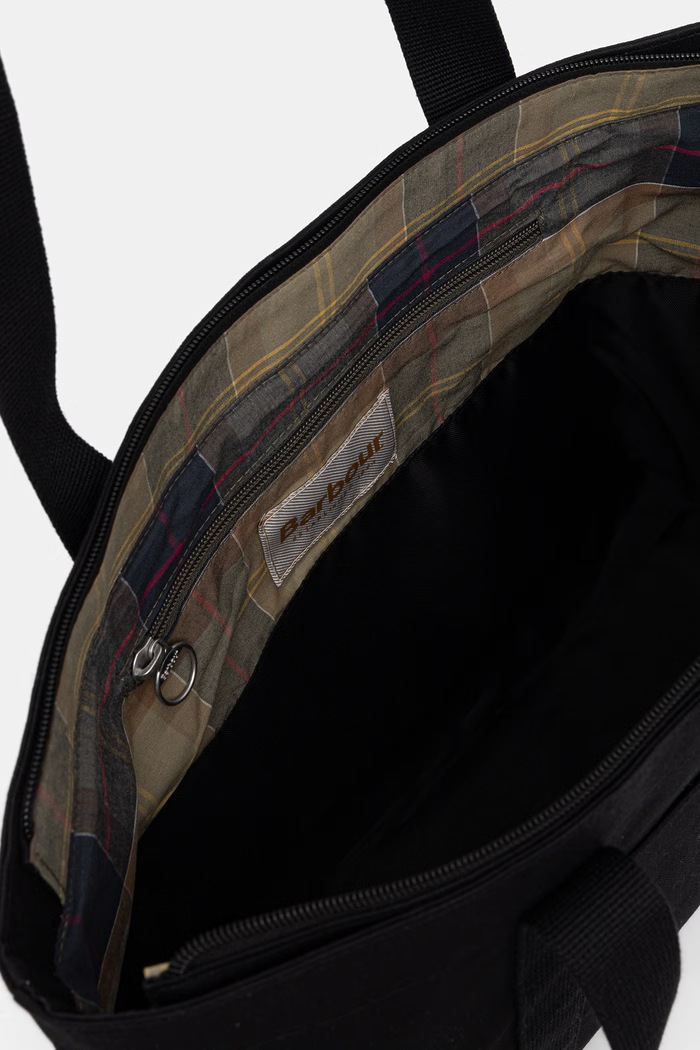 Barbour torebka tote damska bawełniana Olivia LBA0371 czarny