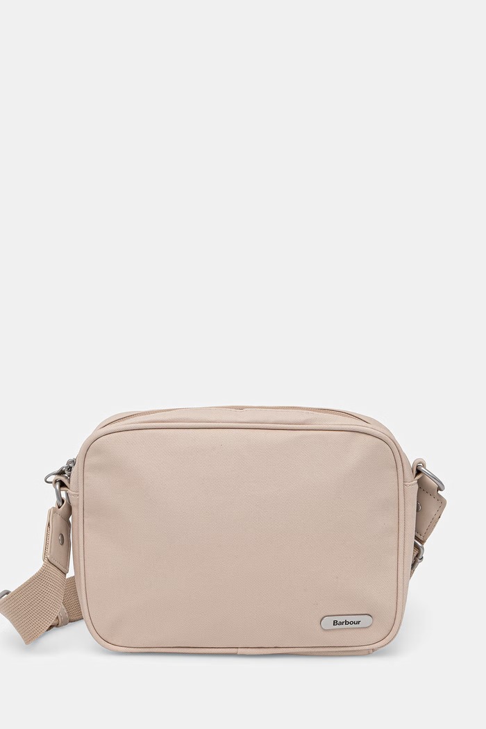 Barbour crossbody kabelka dámska bavlnená Olivia béžová LBA0444