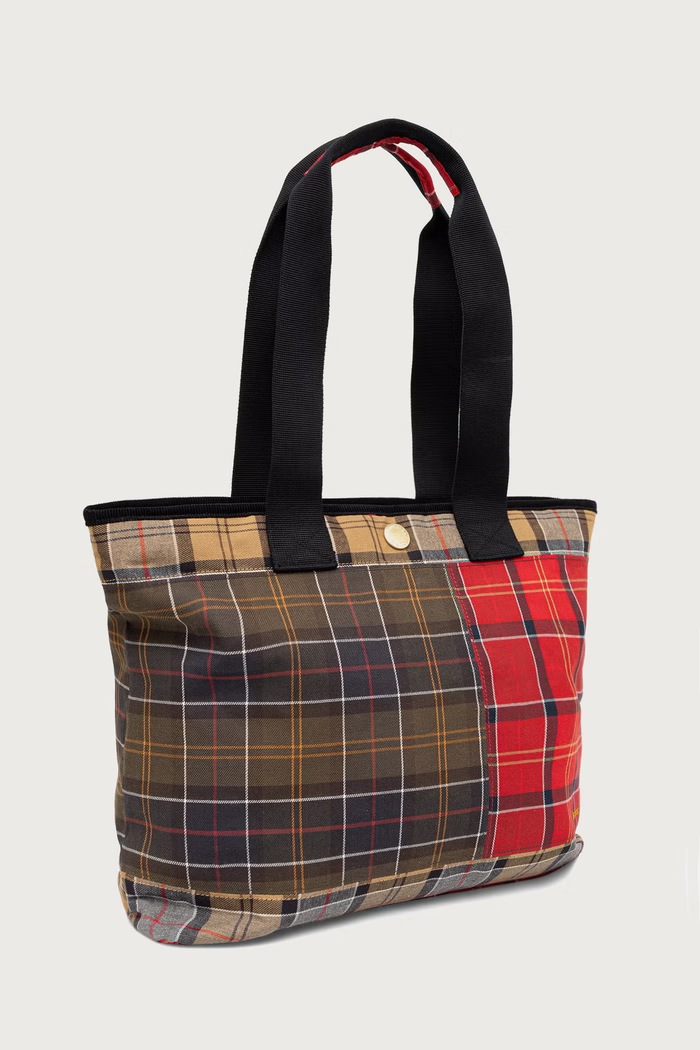 Barbour Torebka shopper damska bawełniana Mya LBA0484 zielony SS26