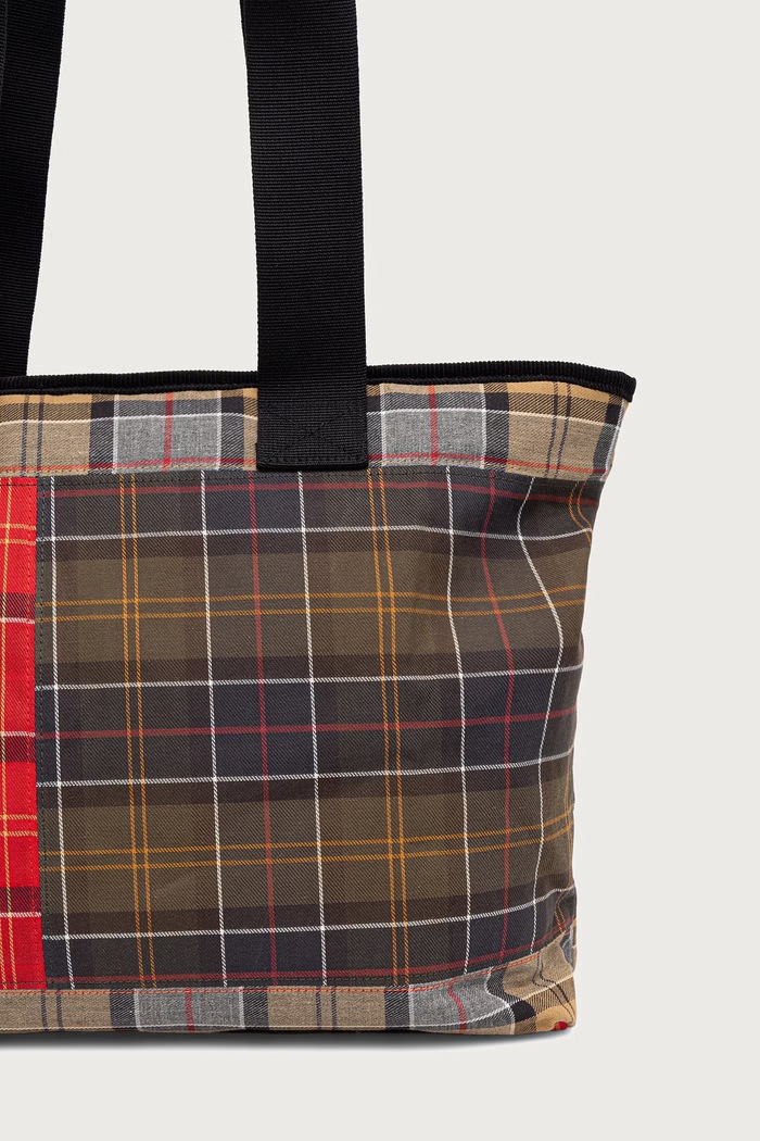 Akcesoria Barbour Torebka shopper damska bawełniana Mya LBA0484 zielony