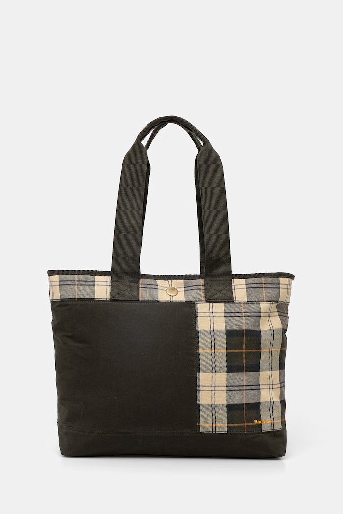 Barbour geantă shopper pentru femei, din bumbac Mya verde LBA0484