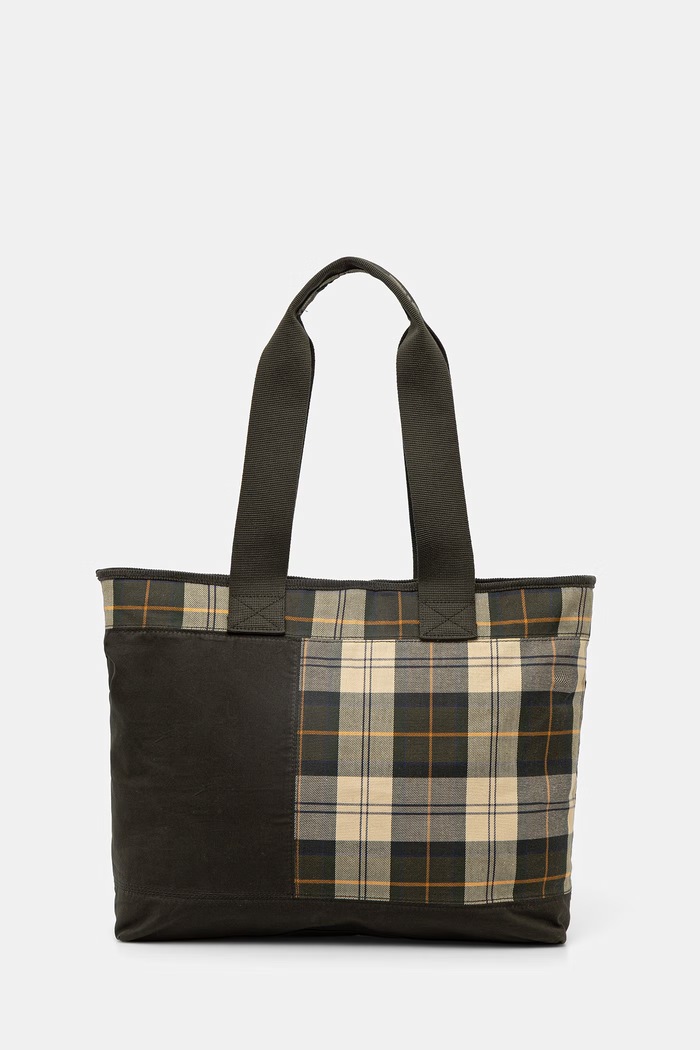Accesorii Barbour geantă shopper pentru femei, din bumbac Mya LBA0484 verde