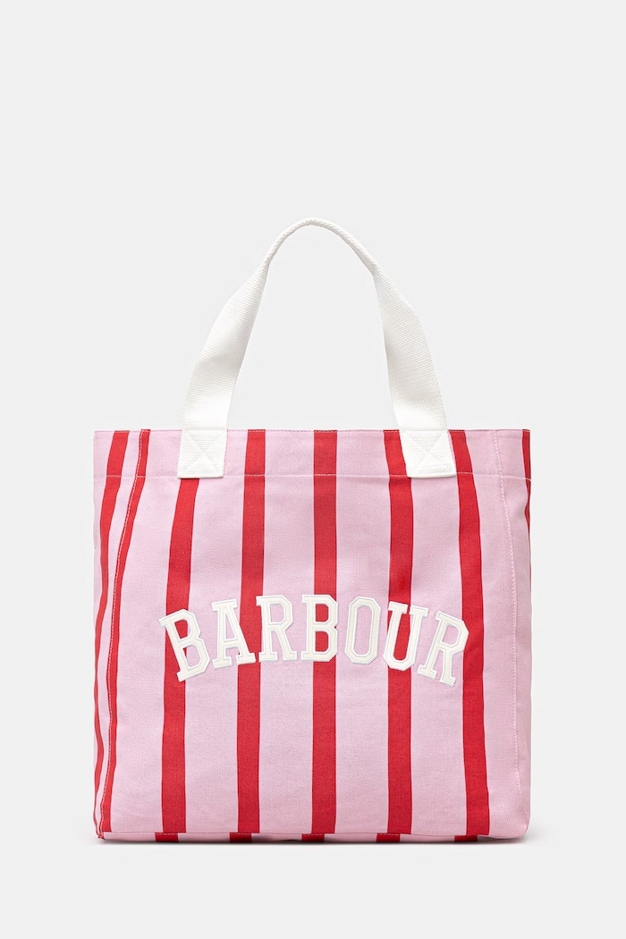 Barbour Emily torebka tote damska bawełniana różowy LBA0512