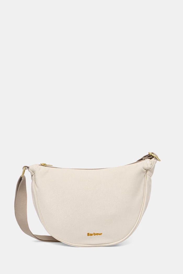 Barbour crossbody kabelka dámska bavlnená Mia béžová LBA0521