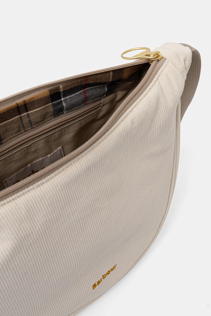 Barbour crossbody kabelka dámska bavlnená Mia LBA0521 béžová