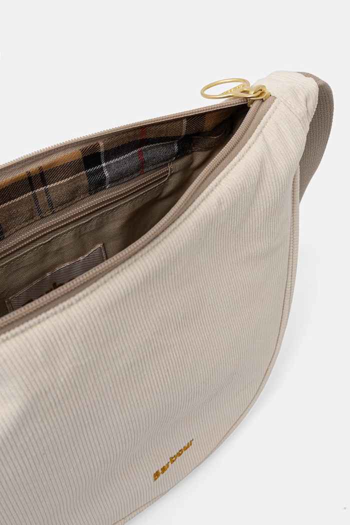 Barbour crossbody kabelka dámska bavlnená Mia LBA0521 béžová
