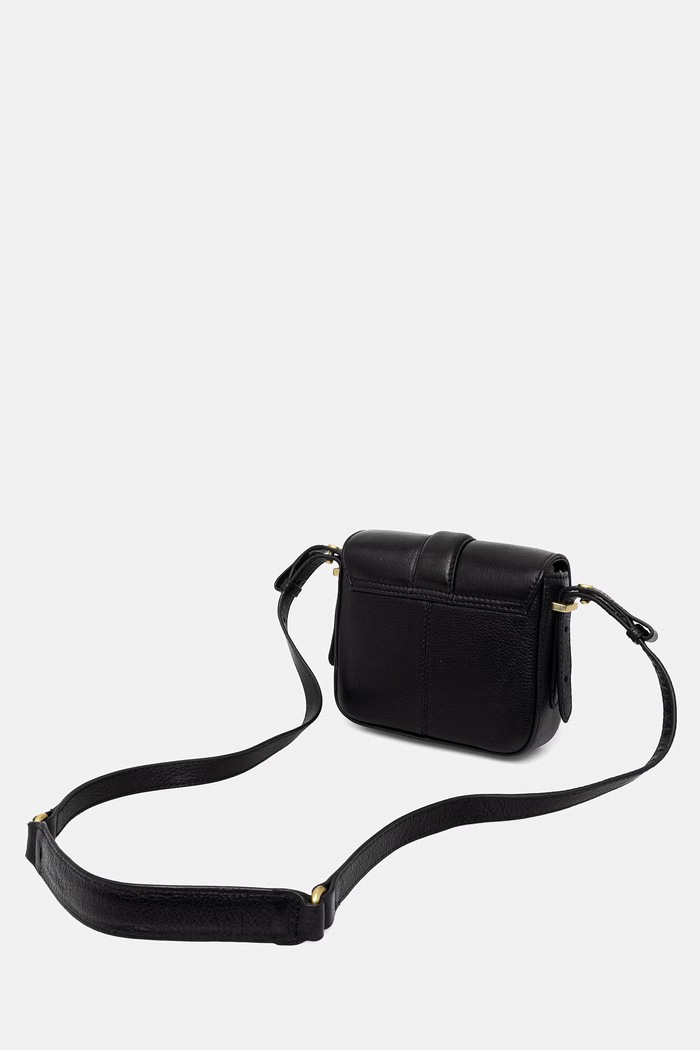 Barbour geantă crossbody pentru femei, din piele roz negru LBA0526