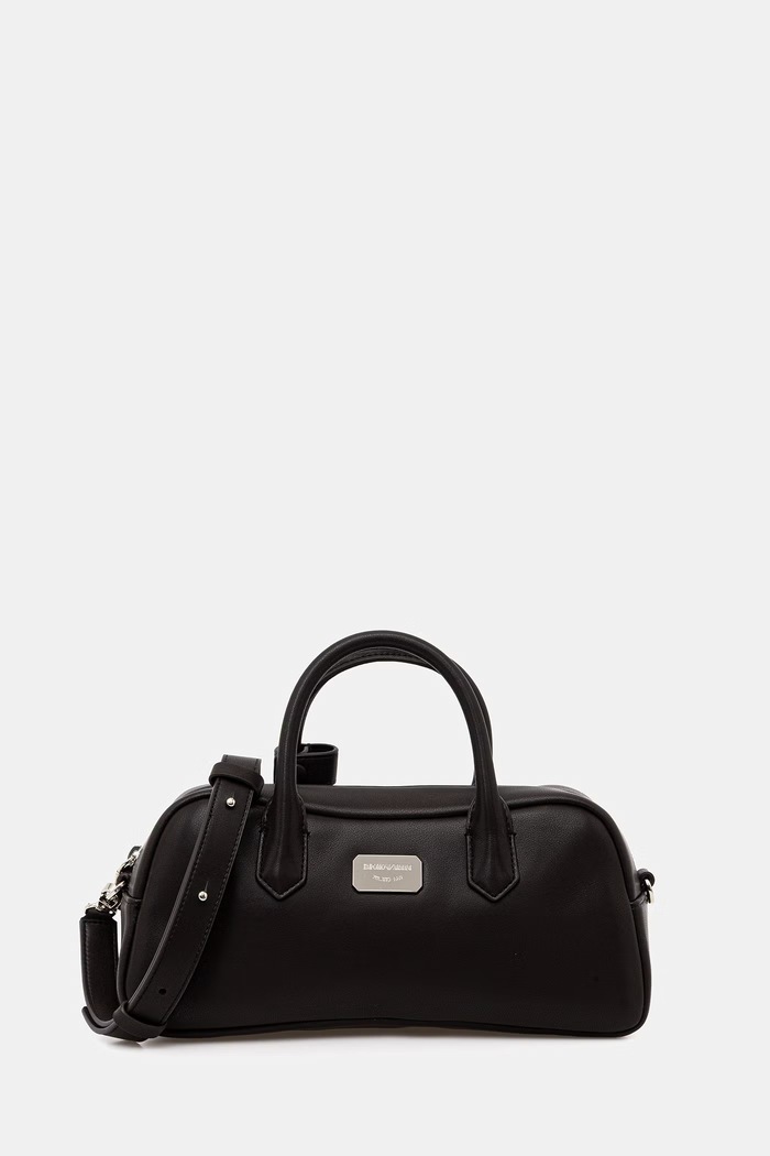 Emporio Armani torebka skórzana skóra licowa brązowy EW003824.AF18673
