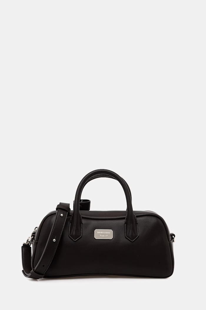 Emporio Armani torebka skórzana skóra licowa brązowy EW003824.AF18673
